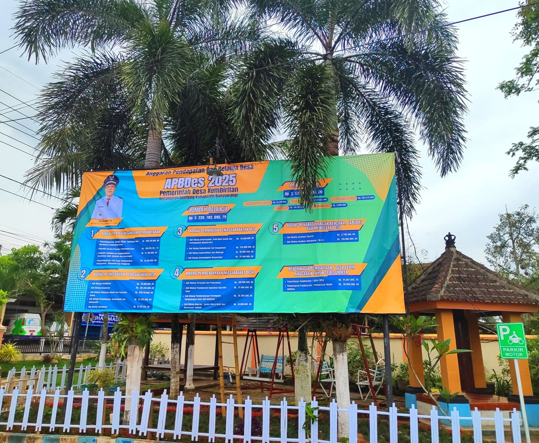 Wujudkan Transparansi Anggaran, Pemdes Kembiritan Publikasikan Banner APBDes Tahun 2024